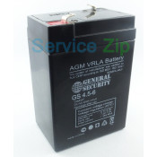 Аккумулятор GS 4.5-6 (6V 4.5AH) GENERAL SECURITY