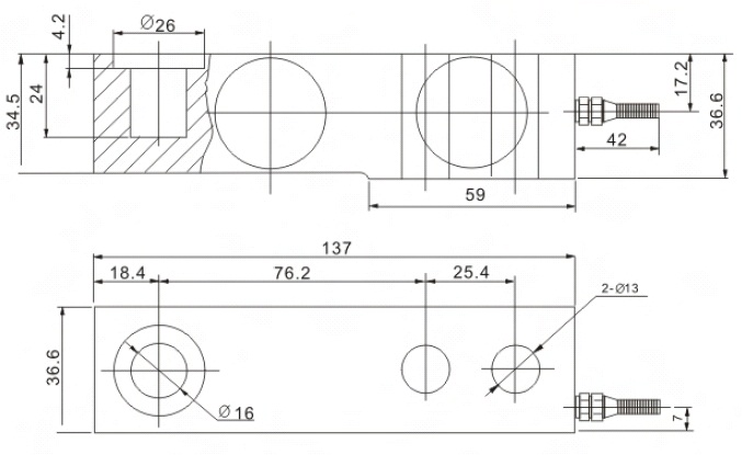 Тензодатчик KELI SBB-0.5t