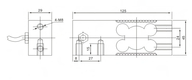 Тензодатчик KELI UH-20kg