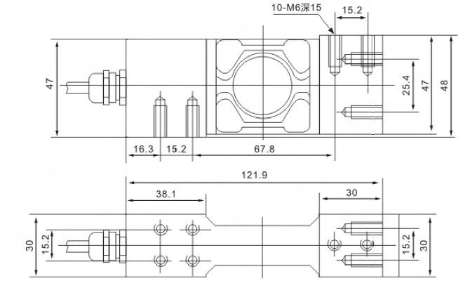 Тензодатчик KELI US-A-20kg