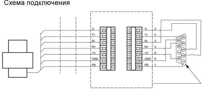 Соединительная коробка на схеме