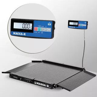 Весы платформенные МАССА-К из конструкционной стали 1500х1200мм 4D-LA-15/12-1000-A(RUEW)