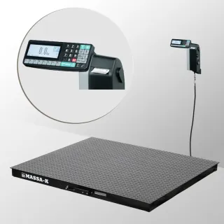 Весы платформенные МАССА-К из конструкционной стали 1000х1000мм 4D-PM-1-1000-RL