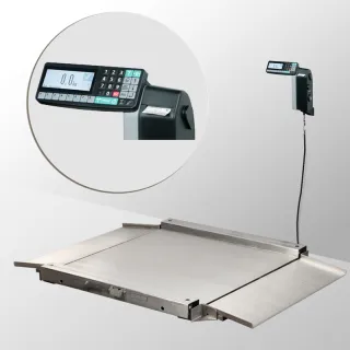 Весы платформенные МАССА-К из нержавеющей стали 1500х1200мм 4D-LA.S-4-2000-RL
