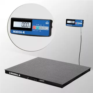 Весы платформенные МАССА-К из конструкционной стали 1500х1200мм 4D-PM-15/12-1000-A(RUEW)