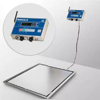 Весы платформенные МАССА-К из нержавеющей стали 1500х1200мм 4D-PMF.S-15/12-1000-AB(RUEW)