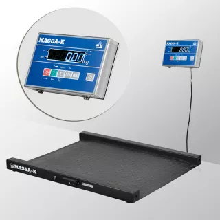 Весы платформенные МАССА-К из конструкционной стали 1000х1000мм 4D-LM-10/10-1000-AB