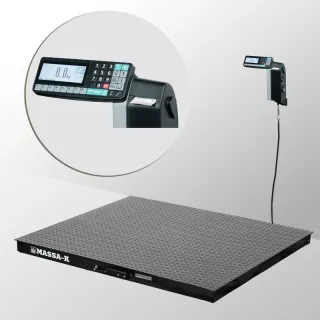 Весы платформенные МАССА-К из конструкционной стали 1500х1500мм 4D-PM-15/15-2000-RL