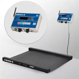 Весы платформенные МАССА-К из конструкционной стали 1000х1000мм 4D-LM-10/10-1000-AB(RUEW)