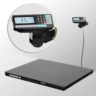 Весы платформенные МАССА-К из конструкционной стали 1000х1000мм 4D-PM-10/10-1000-RP