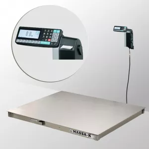 Весы платформенные МАССА-К из нержавеющей стали 1200х1000мм 4D-PM.S-12/10-1000-RL