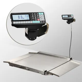 Весы платформенные МАССА-К из нержавеющей стали 1500х1200мм 4D-LA.S-4-2000-RP