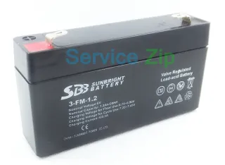 Аккумулятор 3-FM-1.2 (6V 1.2Ah/20HR) SUNBRIGHT BATTERY