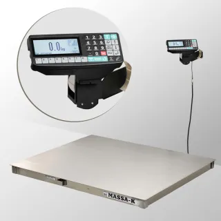 Весы платформенные МАССА-К из нержавеющей стали 1500х1200мм 4D-P.S-3-2000-RP
