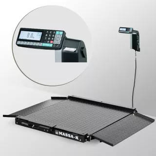 Весы платформенные МАССА-К из конструкционной стали 1000х1000мм 4D-LA-10/10-1000-RL