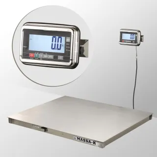 Весы платформенные МАССА-К из нержавеющей стали 1500х1200мм 4D-P.S-3-3000-AB