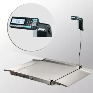 Весы платформенные МАССА-К из нержавеющей стали 1000х1000мм 4D-LA.S-10/10-1000-RL