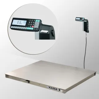 Весы платформенные МАССА-К из нержавеющей стали 1500х1200мм 4D-P.S-3-2000-RL