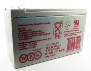 Аккумулятор GP 1272 F2 (12V 7.2AH) WBR